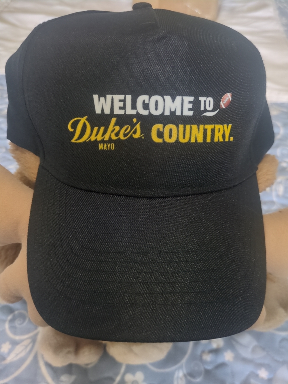 Duke's Mayo Football Country Black Baseball Cap